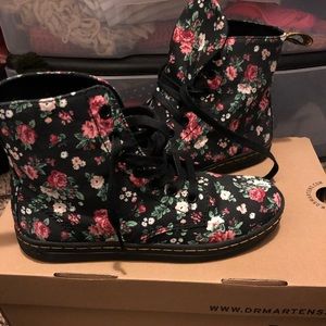 Dr. Marten floral boots
